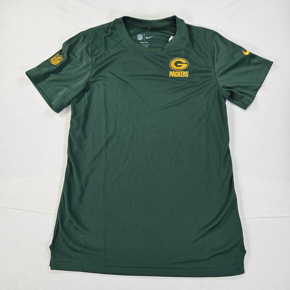 NWT Nike Dri-Fit Green Bay Packers Sideline On Field Coach‎ Shirt Size Small - Picture 1 of 8